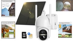 4G LTE Solar Security Camera with SIM and Memory Card – 2K HD, No WiFi Needed