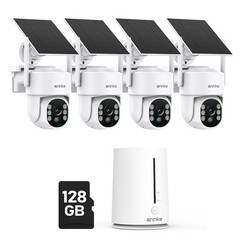 4MP Solar Security Cameras Wireless Outdoor, 5MP 4 Cam-Kit Home Security Came…