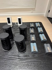 6 Ring Cameras and 8 Batteries