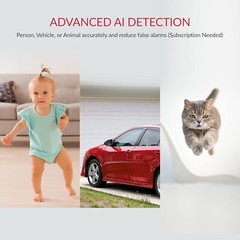 YI Pro 2pc Home Camera 2K Wireless IP Security Surveillance System Night Vision