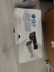 GW Security 8MP 4K PoE ONVIF IP Bullet Camera Black – 2.8-12mm