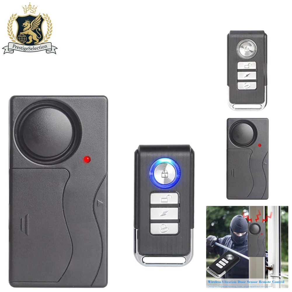 Wireless 110db Vibration Alarm with Remote – Ultimate Anti-Theft Protection