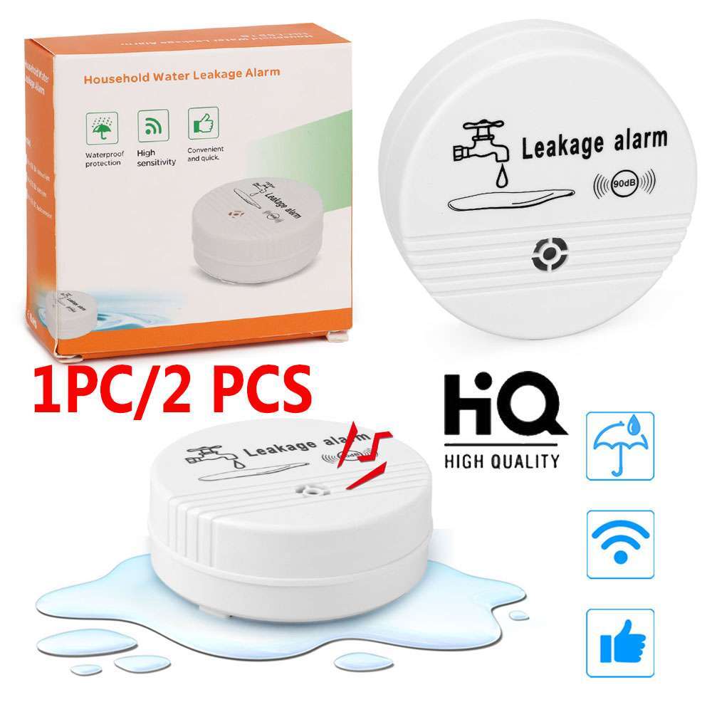 Automatic WaterLeak Detector 90Db Water Sensor Alarm Flood Detector for Basement
