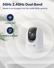Indoor 2K, Pet with App, WiFi Cameras for Home for Dog/ Baby Monitor/Elder Pa…