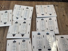 Lutron At-Nb-None Q26SM 6 Button +L/R Keypad Lot Of 8 Units