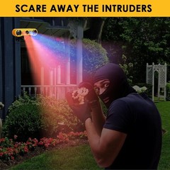 Outdoor Solar Wireless Motion Sensor Alarm 13 Sound Detector 130db Loud Noise