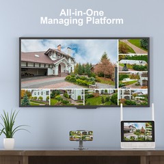 ANRAN Home Wireless Security Camera System Outdoor WiFi 2TB HDD 8CH 5MP NVR Kit