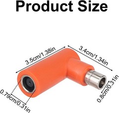 2pcs DC7909 to DC8020 Adapter, 90 Degree Right Angle Copper Core Solar Panel