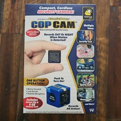 Atomic Beam Cop Cam Mini Security Camera BulbHead Body Cam Dash Cam w/ Clip