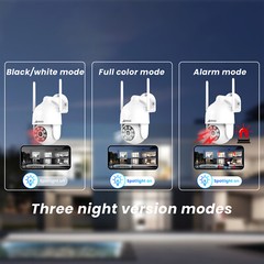 ANRAN 5MP Wireless PTZ Security Camera System Outdoor Audio Color Night Vision