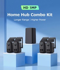 INQMEGA 5MP Wifi Solar Camera Kit Outdoor Wireless Security Surveillance Camera