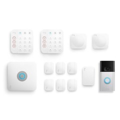 Ring Alarm Pro 13 Piece Kit with Built-in eero WiFi 6 Router an Battery Doorbell