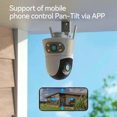 4Pack Security Camera Dual Lens Wireless WiFi PTZ Home Security Auto Tracking