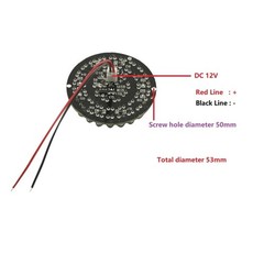 850nm 48pcs LED IR Illuminator Infrared Night Vision Light Lamp for CCTV Came…