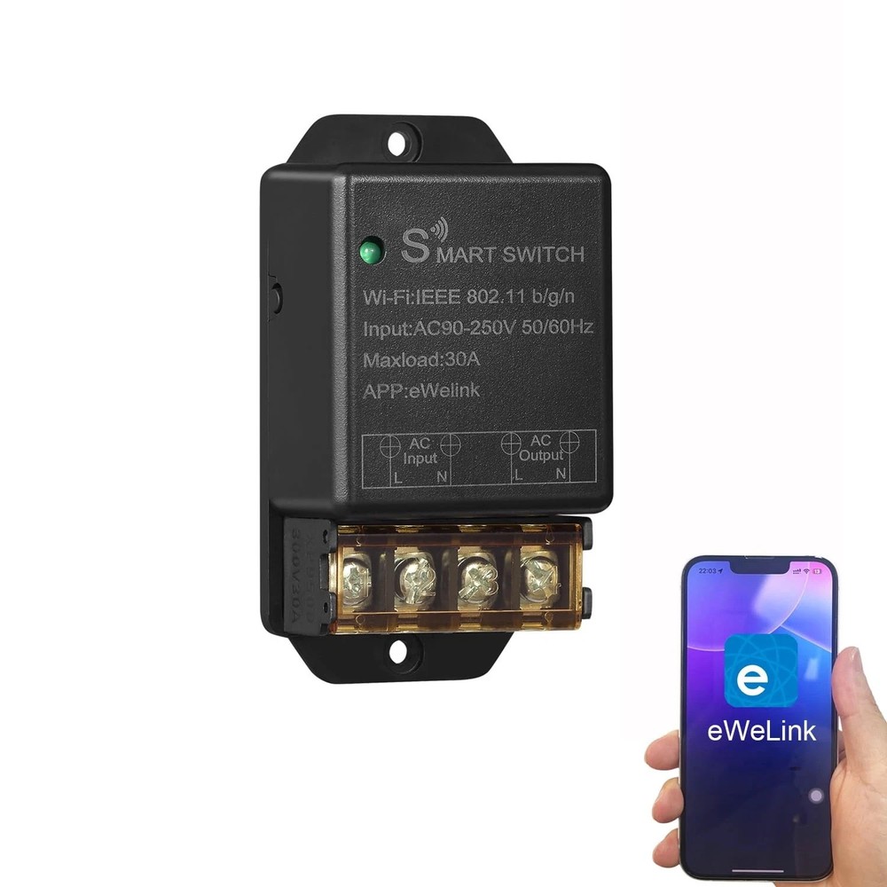 30A Hight Power WiFi Wireless Smart Switch, DIY Module for Home