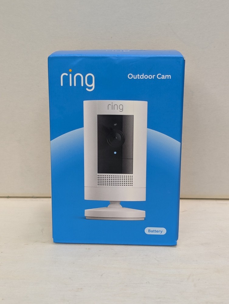 Ring Outdoor Cam (Stick Up Cam)| Battery Operated | White