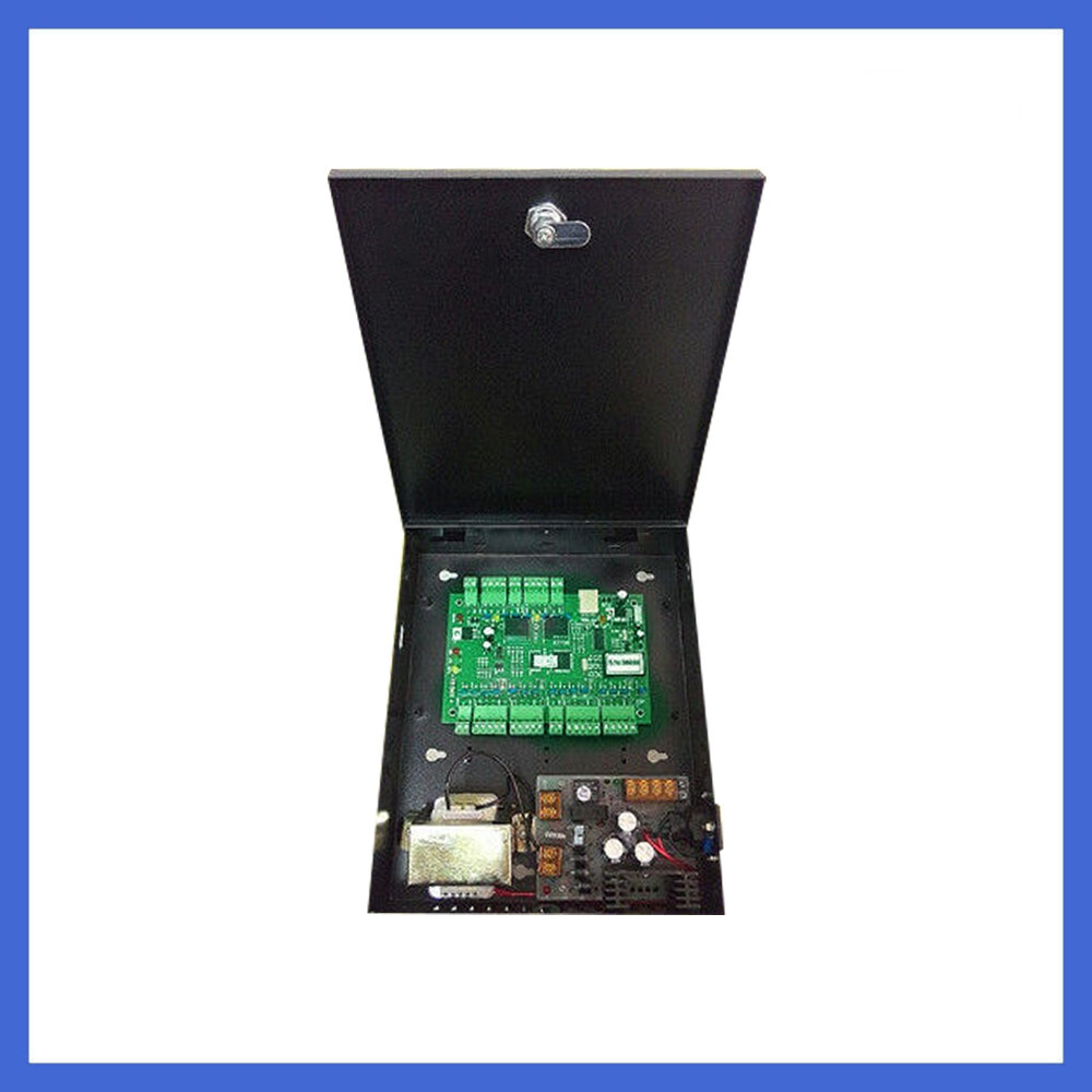 TCP/IP 2 Door 20K-Users 100K Records Access Controller w/Iron Box Power Supply