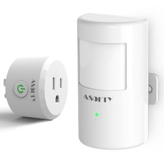 Motion Sensor Switch with Outlet, ASOFTY PIR Wireless Motion Sensor Plug with…