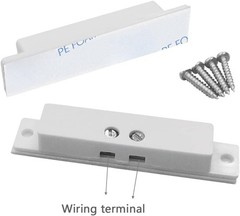 10 Sets Wired Door & Window Alarm Magnetic Contact Sensors with Adhesive Tape