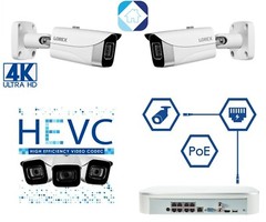 Lorex 4K Ultra HD IP PoE Add-On Indoor/Outdoor Bullet Security Camera E841CA-E🔥