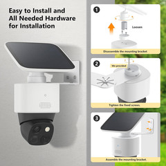 Adjustable Corner Mount Bracket for Eufy Security Solocam S340/E30/E42 Metal Wal