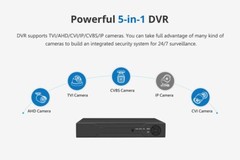 MAISI H.265+ 5in1 8CH 5MP Lite Security DVR Video Recorder Motion Alert Remote