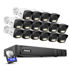 ANNKE 12MP 16CH NVR 5MP POE Security IP Camera System AI Color Nght Vision IP67