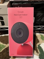 Google Nest Cam 2K Indoor Wired 3rd Gen Security Camera Berry GA09974-US NEW ❤️