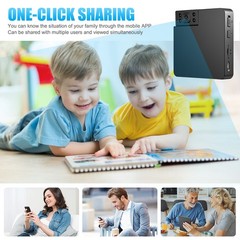 New 180° Mini WIFI Smart Camera 1080P HD Night Vision Security Camera + Battery