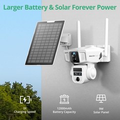 Dragon Touch 4G Cellular Security Camera 4K, Wireless, SIM Card, Local Storage