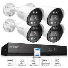 H.265+8CH 5MP Lite 500G DVR Security Camera System 1080P Home IR Night CCTV IP66