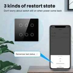 Tuya WiFi Brazil Smart Switch 4/6/8 Gang Wall Light Switch Smart Home Touch Pane