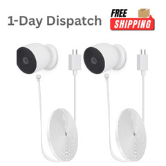 iTODOS 2 Pack 10ft Weatherproof Charging Cable for Nest Cam