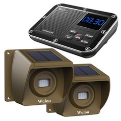 Solar Driveway Alarm Wireless Outside 1800ft Range, Outdoor Motion Sensor & D…