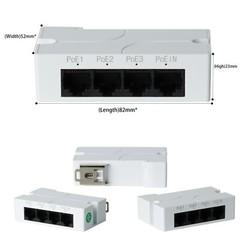 1 to 3 Port POE Extender Network Switch Repeater IEEE802.3af/at PoE Switch
