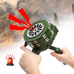 Hand Crank Siren Horn, 110 DB Loud Safety Manual Siren, Portable Metal Manual…