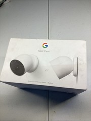 Google Nest Security Indoor Outdoor Cameras G3AL9 (Snow) 2-Pack with box