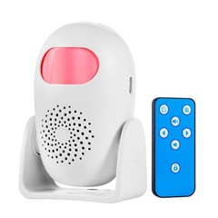 Indoor Motion Sensor Alarm with Remote Control, 110dB, 4 Volume Levels, Security