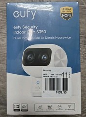 eufy S350 4K Indoor Security Camera Dual Cameras 360° PTZ Baby Monitor 8×Zoom