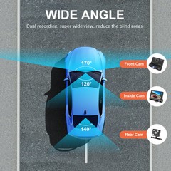 32GB HD Camara De Seguridad Dash Cam Para Auto Carro Delantero/Trasero/Interior