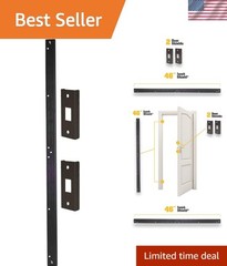 Minimalist 3-Piece Door Armor Kit – Durable Security for Peace of Mind in Bronze
