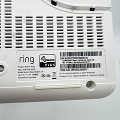 Ring Base Station US 4HB1U90EN0 Z Wave Plus With OEM Power Cable CLEAN