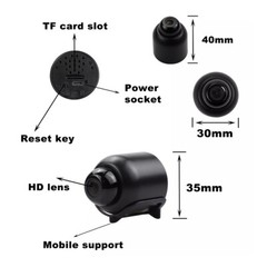 1080P Mini Camera WiFi HD IP Night Vision Security Cam For Home + 32GB SD Card