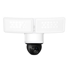 New, Eufy Floodlight Security Camera E340 3K Dual Camera Color Night Vision