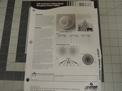 Leviton ODC0S-I1W 120V 1000W PIR Ceiling Occupancy Sensor Self-Contained – White