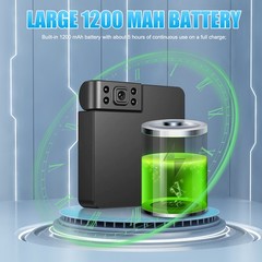 New 180° Mini WIFI Smart Camera 1080P HD Night Vision Security Camera + Battery