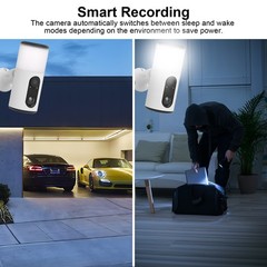 ANRAN 2K Wall Light CCTV Solar Security Camera Wireless Outdoor 2K Color Night