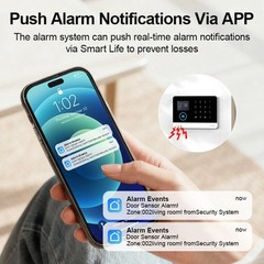 Tuya Smart WiFi GSM Wireless Home Security Alarm System Anti-Theft