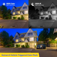 ANNKE 6MP Full Color Night PoE Security IP Camera Dual Lens Two Way Audio IP66