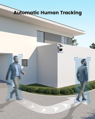 AOSU Solar Security Camera Outdoor Wireless Home Surveillance works with Alexa